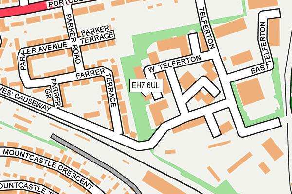 EH7 6UL map - OS OpenMap – Local (Ordnance Survey)