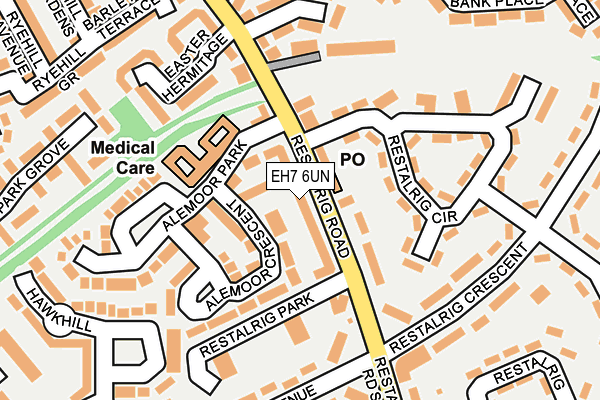 EH7 6UN map - OS OpenMap – Local (Ordnance Survey)