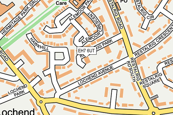 EH7 6UT map - OS OpenMap – Local (Ordnance Survey)