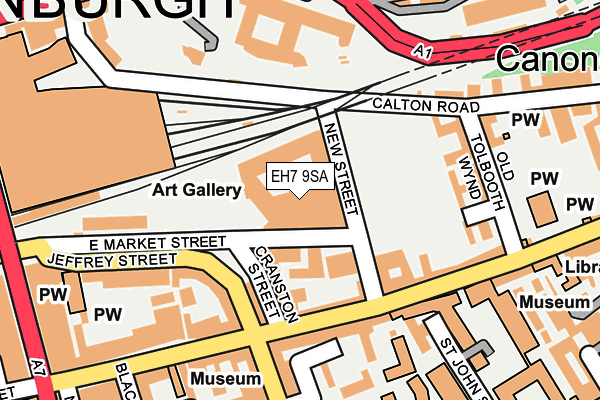 EH7 9SA map - OS OpenMap – Local (Ordnance Survey)