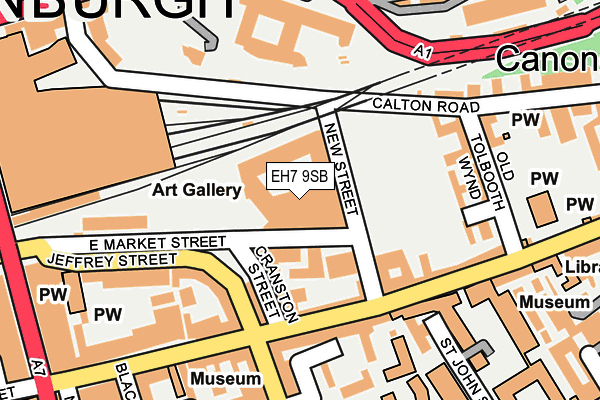 EH7 9SB map - OS OpenMap – Local (Ordnance Survey)