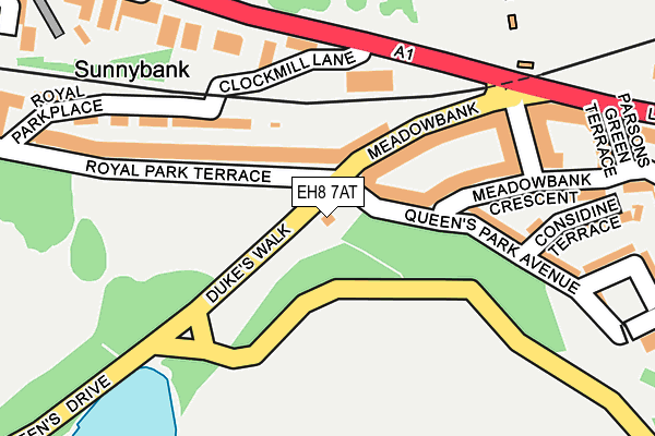 EH8 7AT map - OS OpenMap – Local (Ordnance Survey)