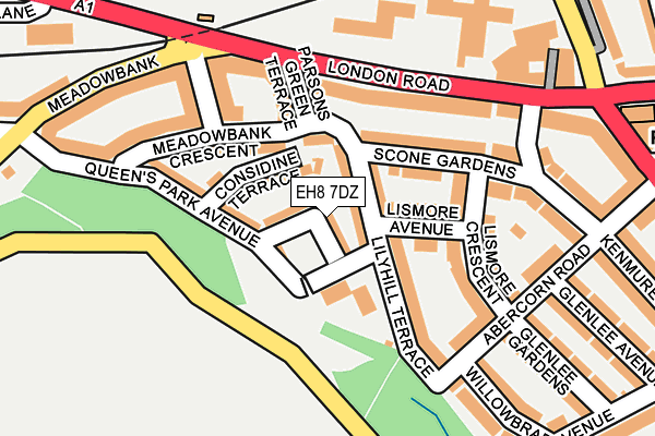 EH8 7DZ map - OS OpenMap – Local (Ordnance Survey)