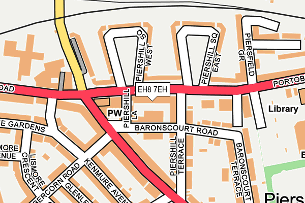 EH8 7EH map - OS OpenMap – Local (Ordnance Survey)