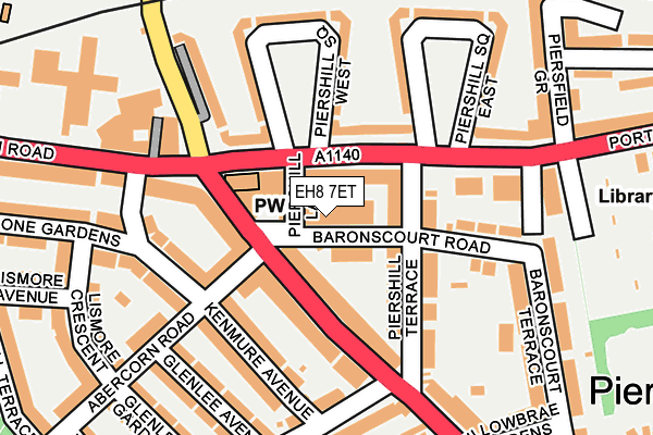 EH8 7ET map - OS OpenMap – Local (Ordnance Survey)