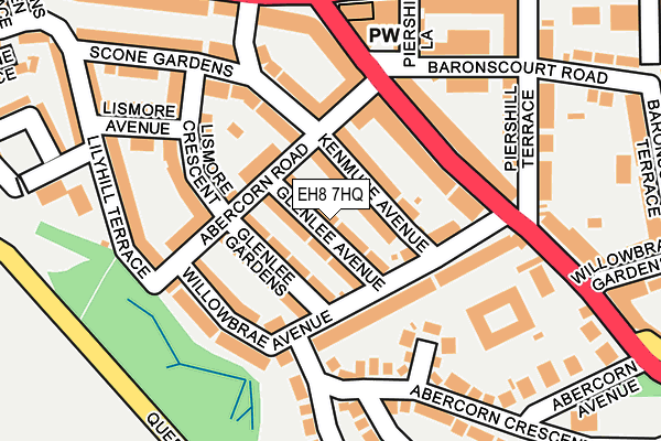 EH8 7HQ map - OS OpenMap – Local (Ordnance Survey)