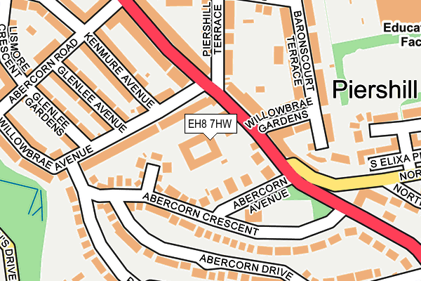 EH8 7HW map - OS OpenMap – Local (Ordnance Survey)