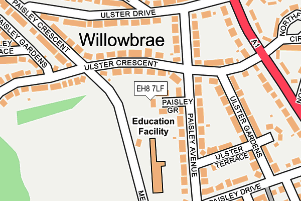 EH8 7LF map - OS OpenMap – Local (Ordnance Survey)