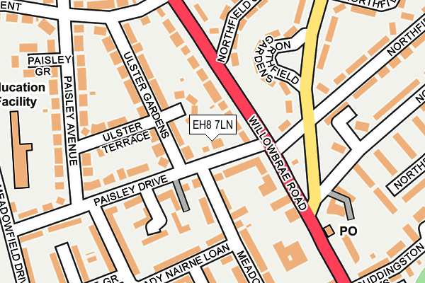 EH8 7LN map - OS OpenMap – Local (Ordnance Survey)