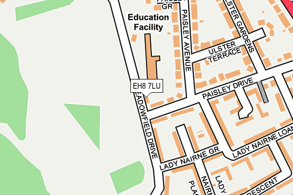 EH8 7LU map - OS OpenMap – Local (Ordnance Survey)
