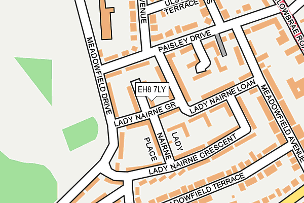 EH8 7LY map - OS OpenMap – Local (Ordnance Survey)