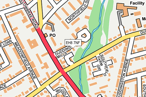 EH8 7NF map - OS OpenMap – Local (Ordnance Survey)