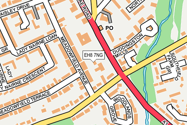 EH8 7NG map - OS OpenMap – Local (Ordnance Survey)