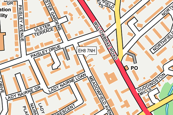 EH8 7NH map - OS OpenMap – Local (Ordnance Survey)