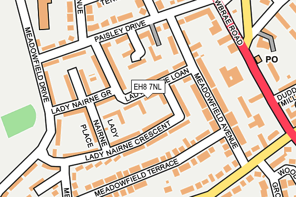 EH8 7NL map - OS OpenMap – Local (Ordnance Survey)