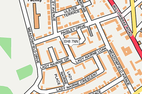 EH8 7NN map - OS OpenMap – Local (Ordnance Survey)