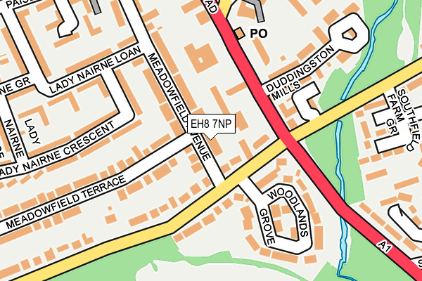 EH8 7NP map - OS OpenMap – Local (Ordnance Survey)