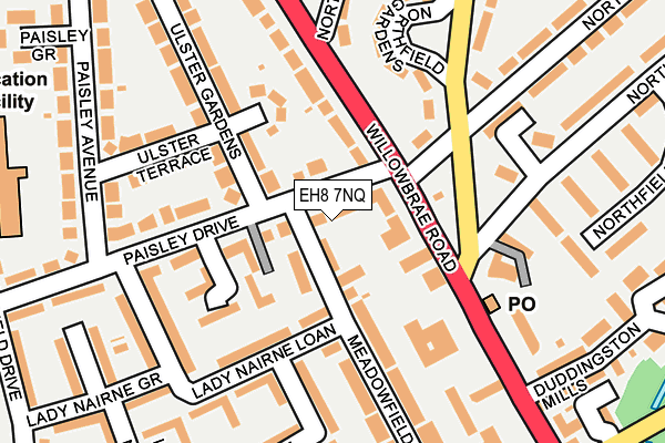 EH8 7NQ map - OS OpenMap – Local (Ordnance Survey)