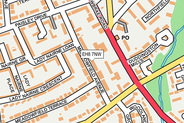 EH8 7NW map - OS OpenMap – Local (Ordnance Survey)