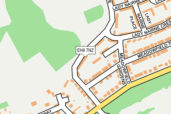 EH8 7NZ map - OS OpenMap – Local (Ordnance Survey)