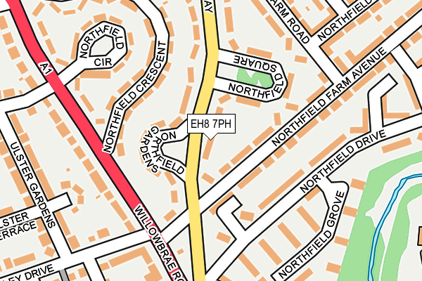 EH8 7PH map - OS OpenMap – Local (Ordnance Survey)