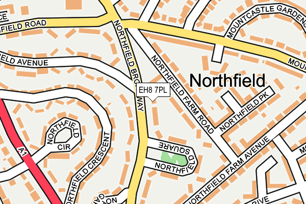 EH8 7PL map - OS OpenMap – Local (Ordnance Survey)