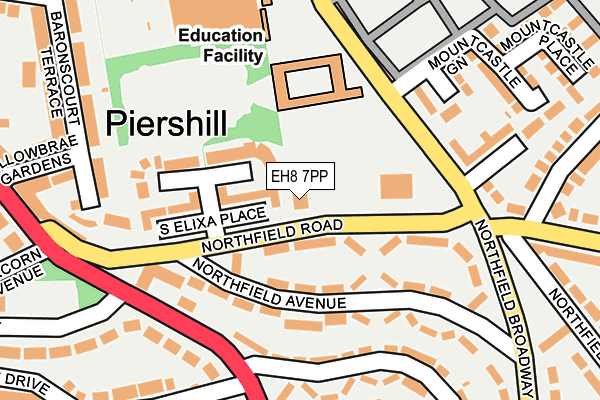 EH8 7PP map - OS OpenMap – Local (Ordnance Survey)