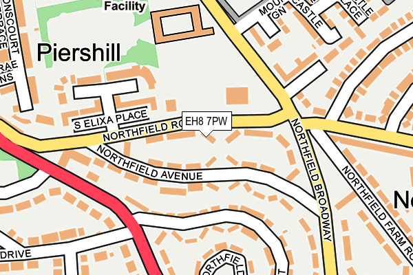 EH8 7PW map - OS OpenMap – Local (Ordnance Survey)
