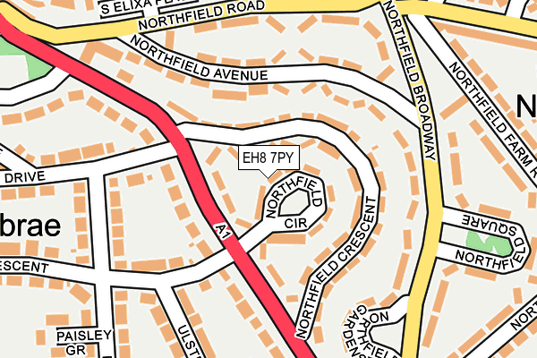 EH8 7PY map - OS OpenMap – Local (Ordnance Survey)