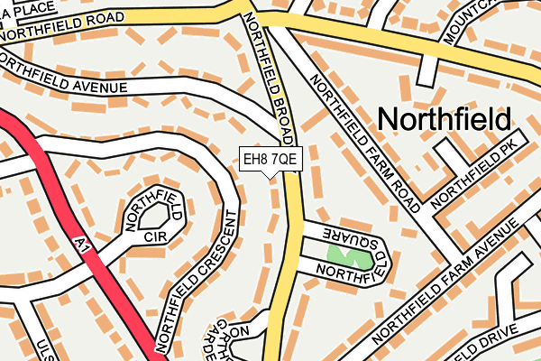 EH8 7QE map - OS OpenMap – Local (Ordnance Survey)