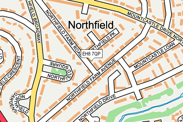 EH8 7QP map - OS OpenMap – Local (Ordnance Survey)