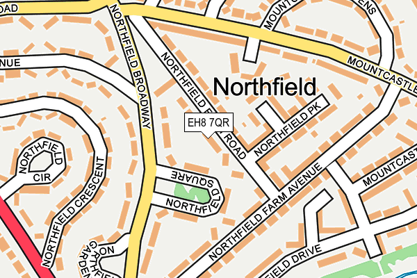 EH8 7QR map - OS OpenMap – Local (Ordnance Survey)