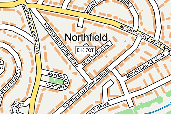 EH8 7QT map - OS OpenMap – Local (Ordnance Survey)