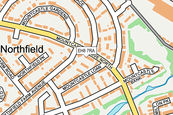 EH8 7RA map - OS OpenMap – Local (Ordnance Survey)