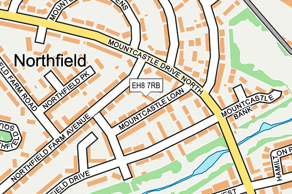 EH8 7RB map - OS OpenMap – Local (Ordnance Survey)