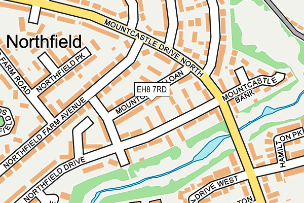EH8 7RD map - OS OpenMap – Local (Ordnance Survey)