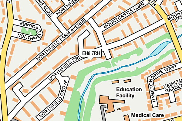 EH8 7RH map - OS OpenMap – Local (Ordnance Survey)