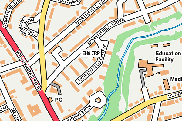 EH8 7RP map - OS OpenMap – Local (Ordnance Survey)
