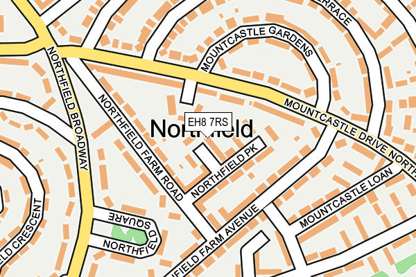 EH8 7RS map - OS OpenMap – Local (Ordnance Survey)