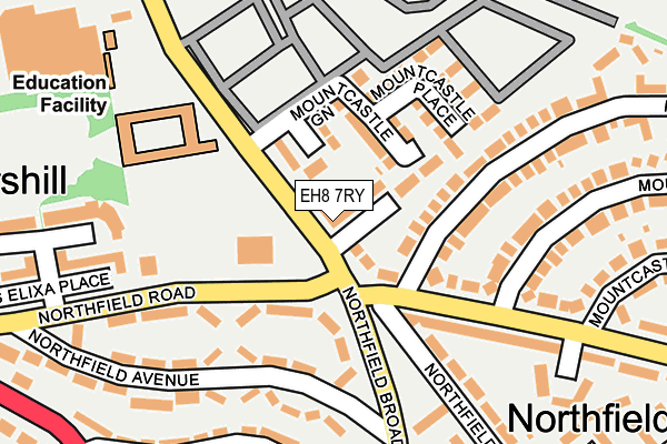 EH8 7RY map - OS OpenMap – Local (Ordnance Survey)