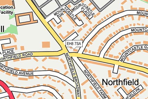 EH8 7SA map - OS OpenMap – Local (Ordnance Survey)
