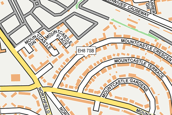 EH8 7SB map - OS OpenMap – Local (Ordnance Survey)