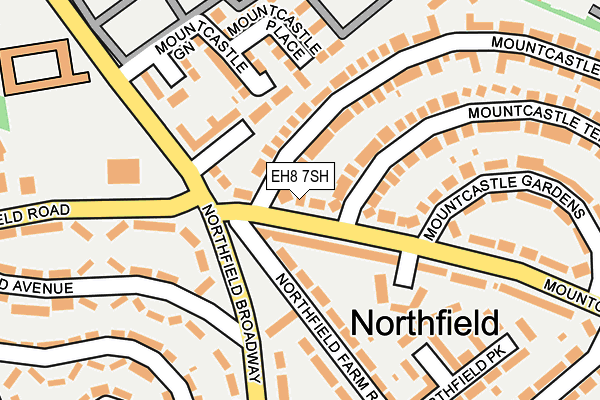 EH8 7SH map - OS OpenMap – Local (Ordnance Survey)