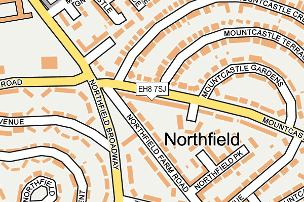 EH8 7SJ map - OS OpenMap – Local (Ordnance Survey)