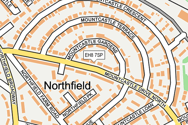 EH8 7SP map - OS OpenMap – Local (Ordnance Survey)