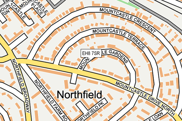 EH8 7SR map - OS OpenMap – Local (Ordnance Survey)