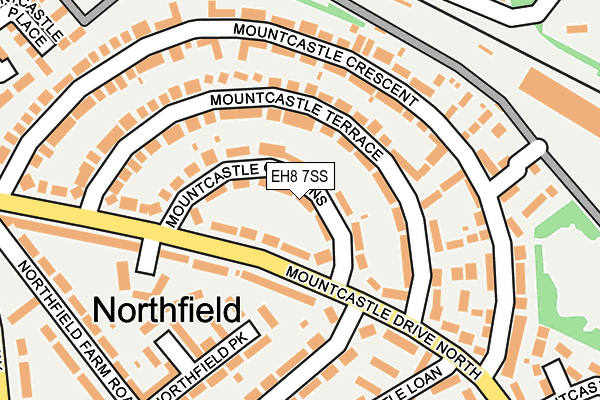EH8 7SS map - OS OpenMap – Local (Ordnance Survey)