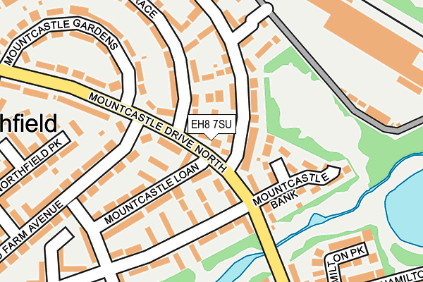 EH8 7SU map - OS OpenMap – Local (Ordnance Survey)