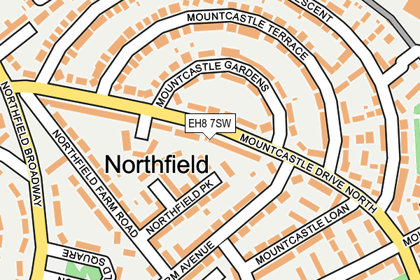 EH8 7SW map - OS OpenMap – Local (Ordnance Survey)