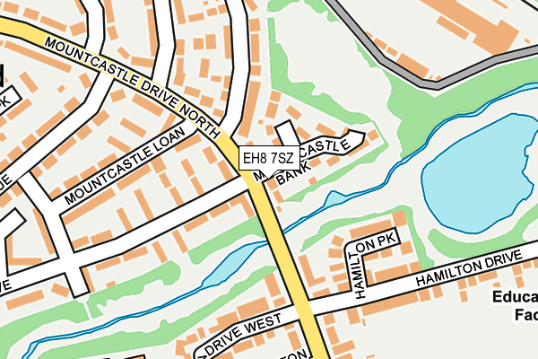 EH8 7SZ map - OS OpenMap – Local (Ordnance Survey)
